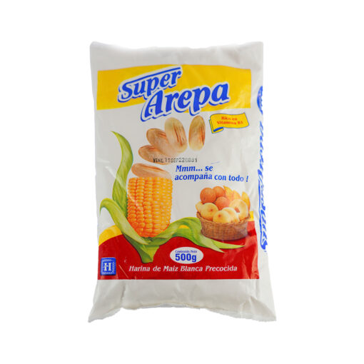 Harina Super Arepa Maiz Blanco X 500 Gramos