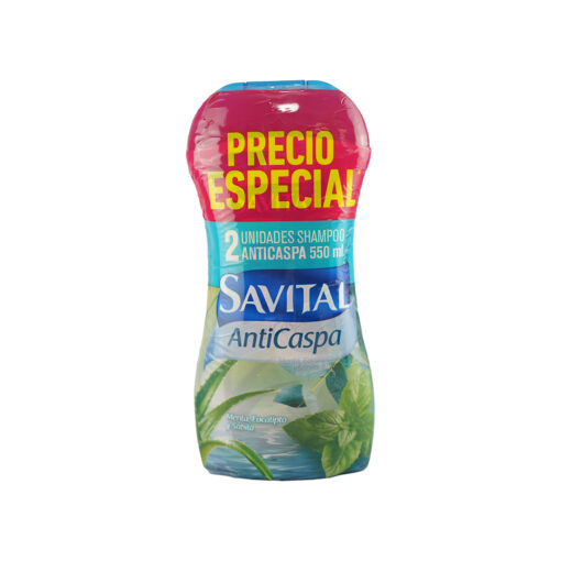 Shampoo Savital Anticaspa X550Ml (2 Unidades)