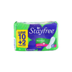 Toalla Stayfree Sin Alas X 12 Und.