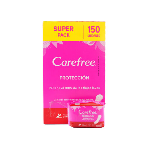 Protector Carefree Con Perfume X 150 Unds Gratis 15 Unds