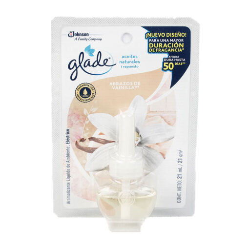 Glade Repuesto Aceites Naturales - Abrazos de Vainilla