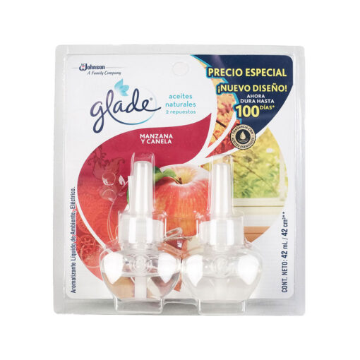 Glade Repuestos x 2 Aceites Naturales - Manzana y Canela