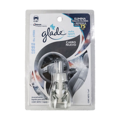 Glade Auto Sport Repuesto Carro Nuevo 7cm