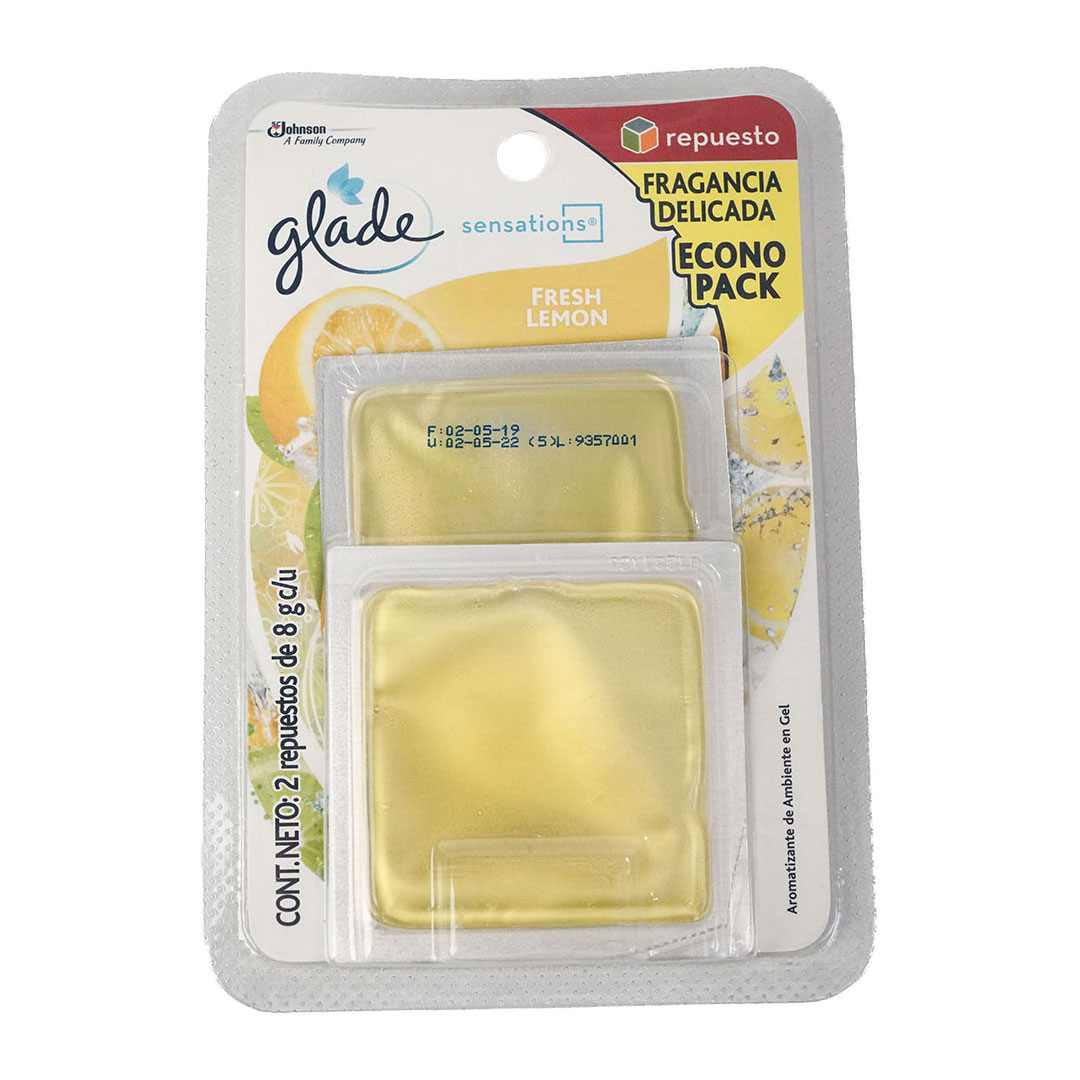 Glade Repuesto Sensations en Gel X 2 Fresh Lemon