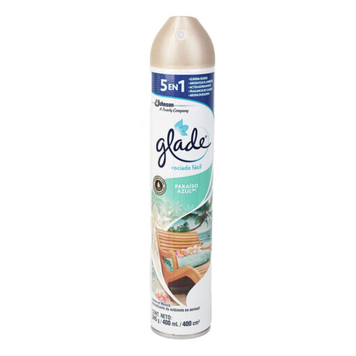 Glade Aerosol 5 En 1 Paraiso Azul X400Mml