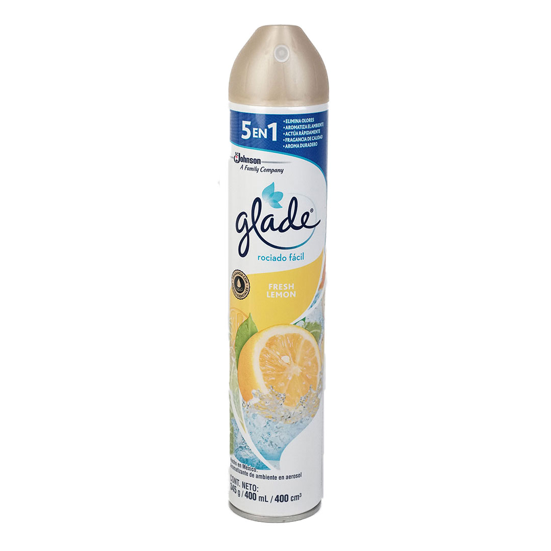 Glade Aerosol 5 En 1 Fresh Lemon X400Mml