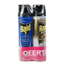 Super Oferta Raid Elimina Voladores X 360ml + Raid Mata Rastreros x 360ml