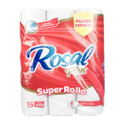 Papel Higienico Rosal XXG Super Rollo x 15 Und