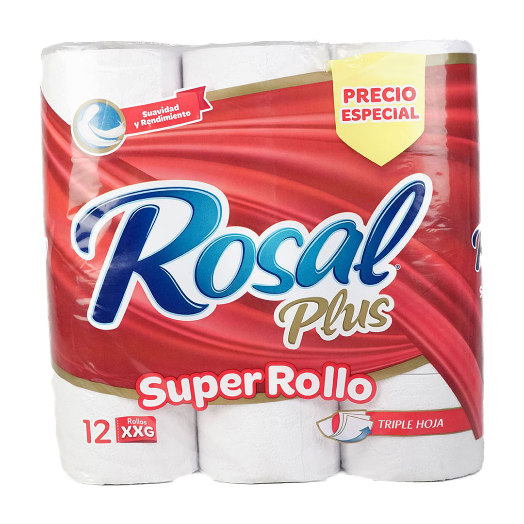 Papel Higienico Rosal XXG Super Rollo x 12 Und