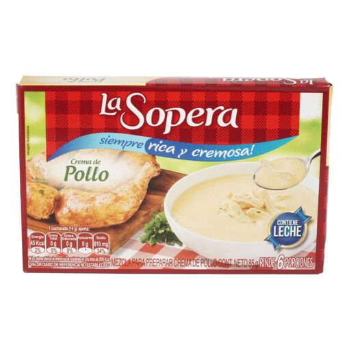 La Sopera Crema de Pollo Rinde 6 Porciones