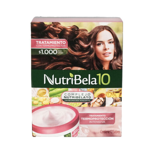 Tratamiento Capilar Nutribela Termoprotector x 12 Sobres