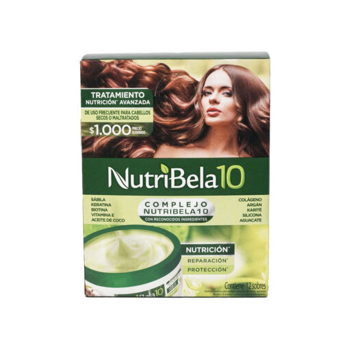 Tratamiento Capilar Nutribela Nutrición Avanzada 12 Sobres