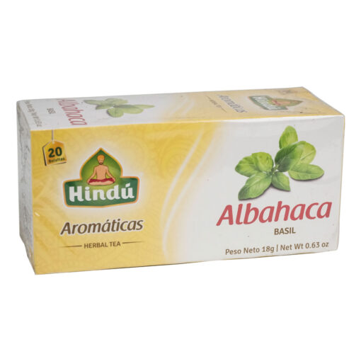Aromaticas Hindu Albahaca 20 Bolsitas