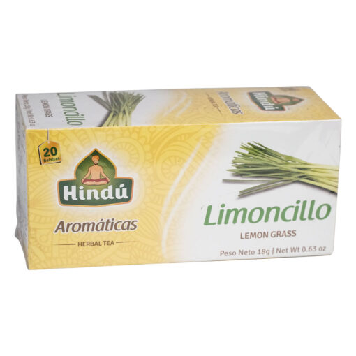 Aromaticas Hindu Limoncillo 20 Bolsitas