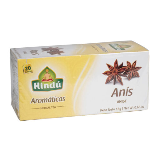 Aromaticas Hindu Anis 20 Bolsitas