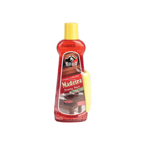 Aceite Búfalo Lustra Muebles Rojo X 200ml Gratis Paño