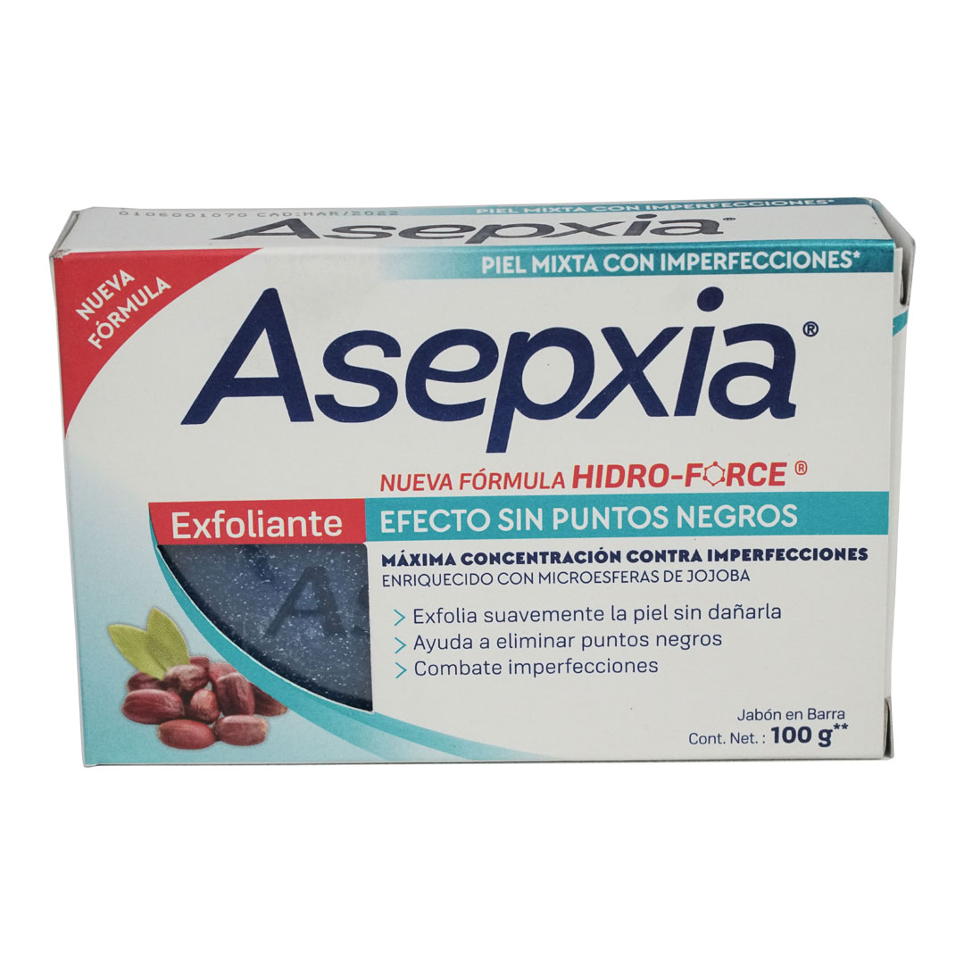 Jabón Asepxia Exfoliante - Piel Mixta 100Gr.