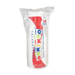 Vaso Blanco Domingo X16 Oz x25Unds