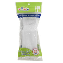 Cucharas Grandes Blanca Domingo x 25 Unds.