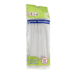 Cuchillos Grandes Blanco Domingo x 25 Unds.