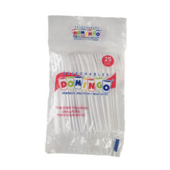 Tenedores Pequeños Blanco Domingo x 25 Unds.