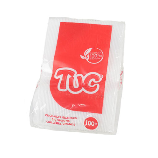 Cucharas Grandes Tuc Blanco x 100 Unds.