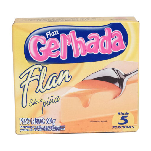 Flan Gel Hada Sabor a Piña X60gr.