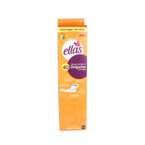 Toallas Higienicas Ellas Con Alas x 40 Unds