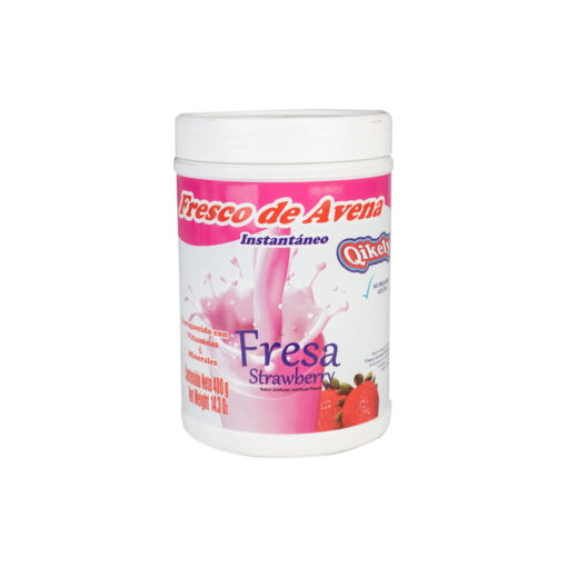 Avena Instantanea Qikely Sabor a Fresa x 400Gr.