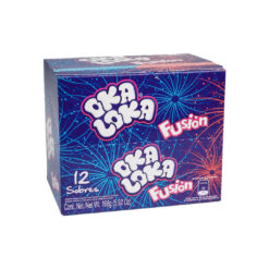 Gomitas de Caramelo Ácido Oka Loka Fusion - Caja x 12 Sobres