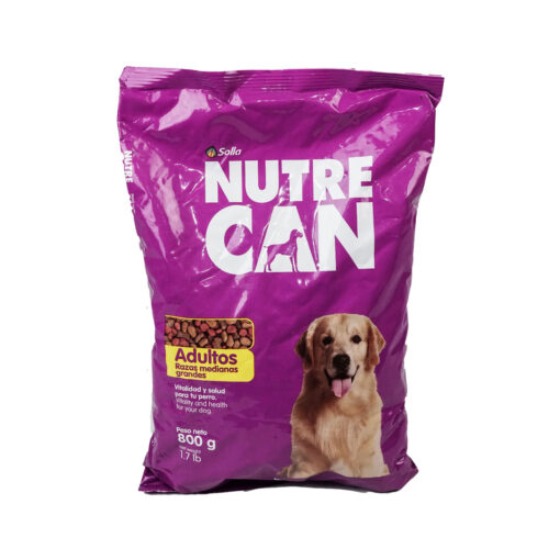 Nutrecan Adulto Razas Medianas Y Grandes X 800Gr.