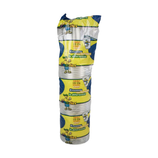 Vaso Vacan Transparente 10 Onz x 50 Und.
