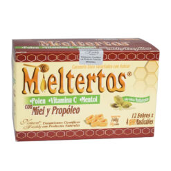 Mieltertos Con Miel y Propóleo x 12 Sobres-  Cada Sobre Trae 4 Pastillas Masticables.